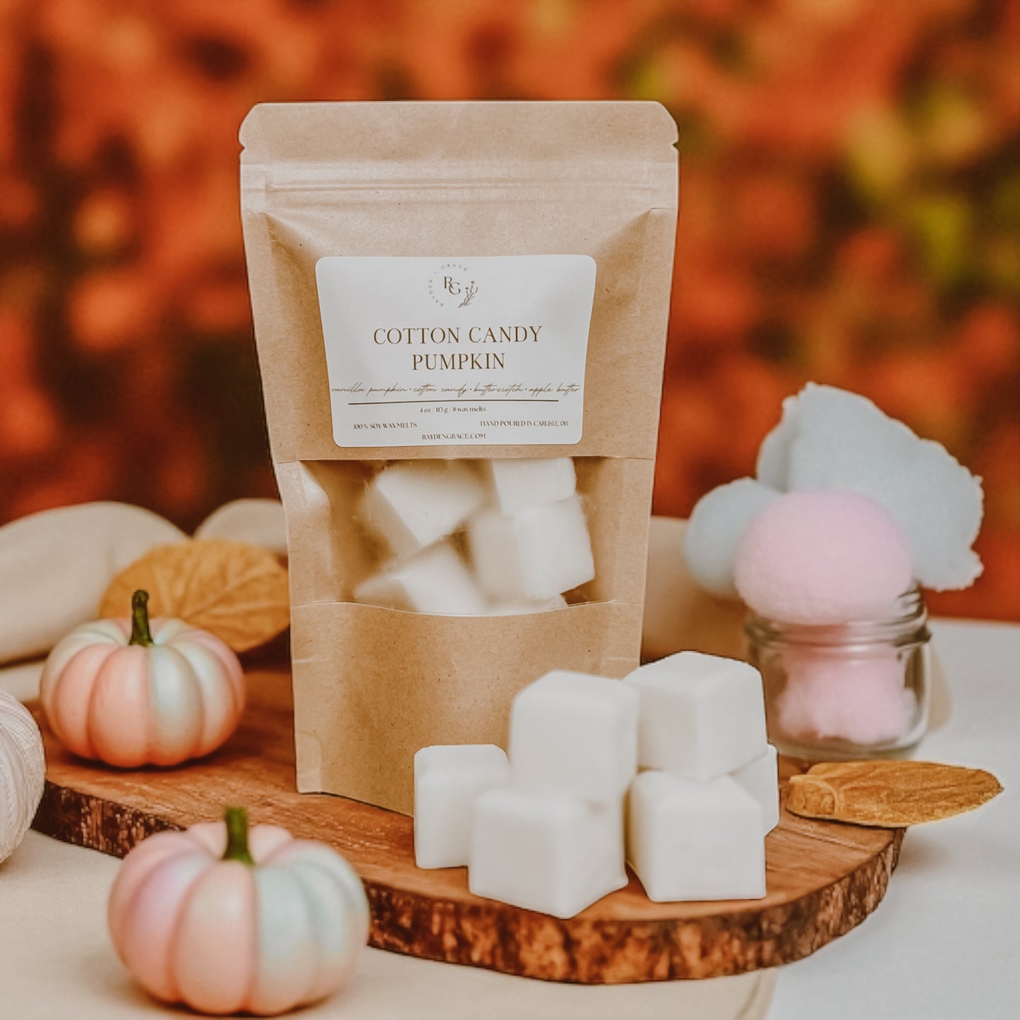 Cotton Candy Pumpkin Wax Melt Bag