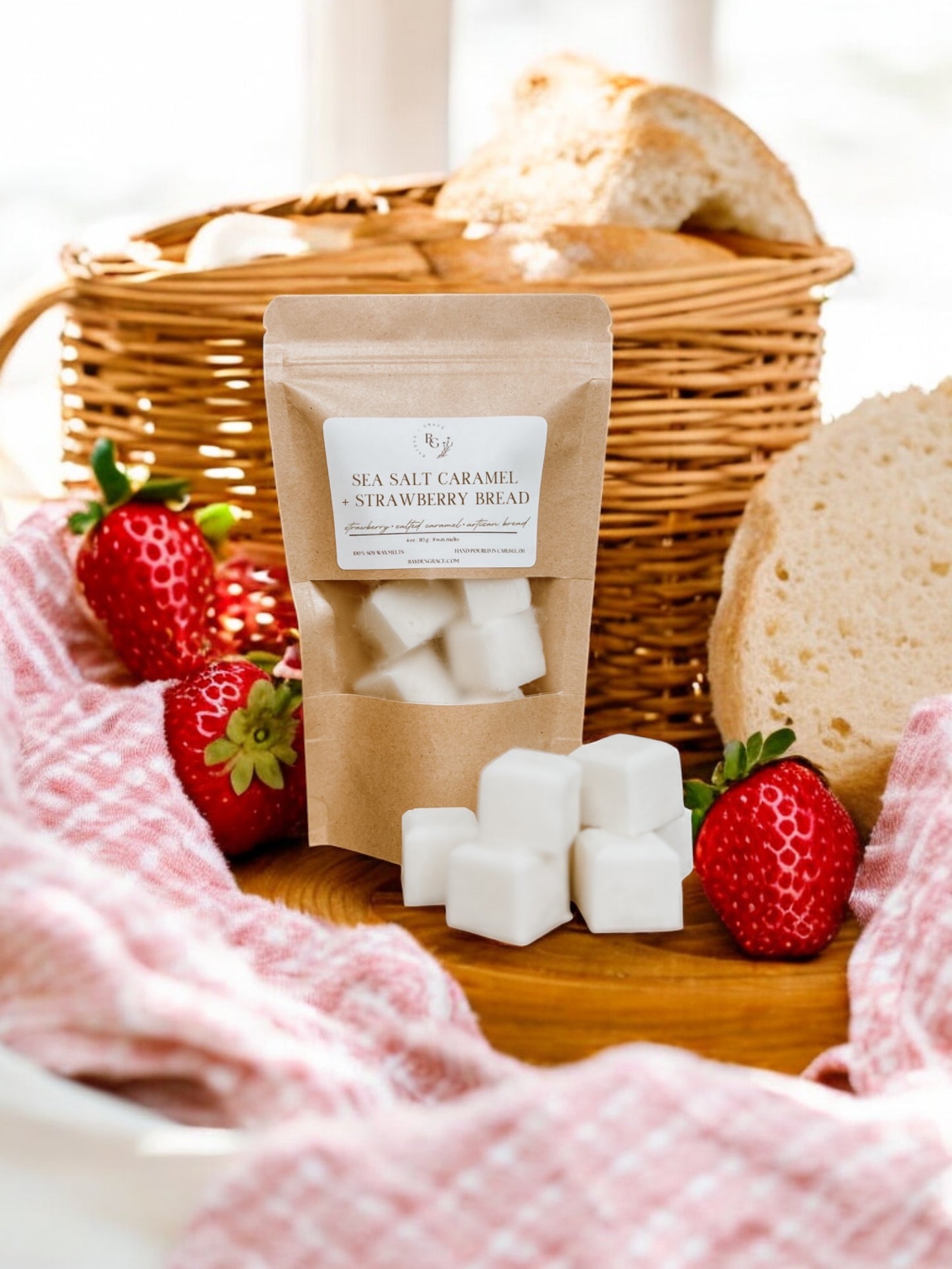 Sea Salt Caramel + Strawberry Bread