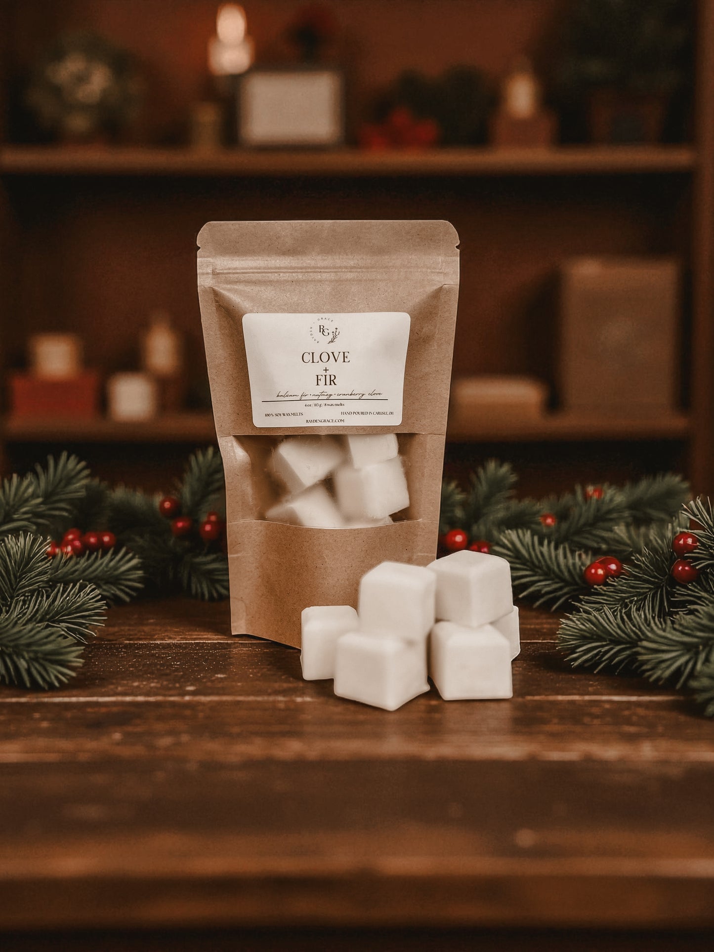 Clove + Fir Wax Melt Bag