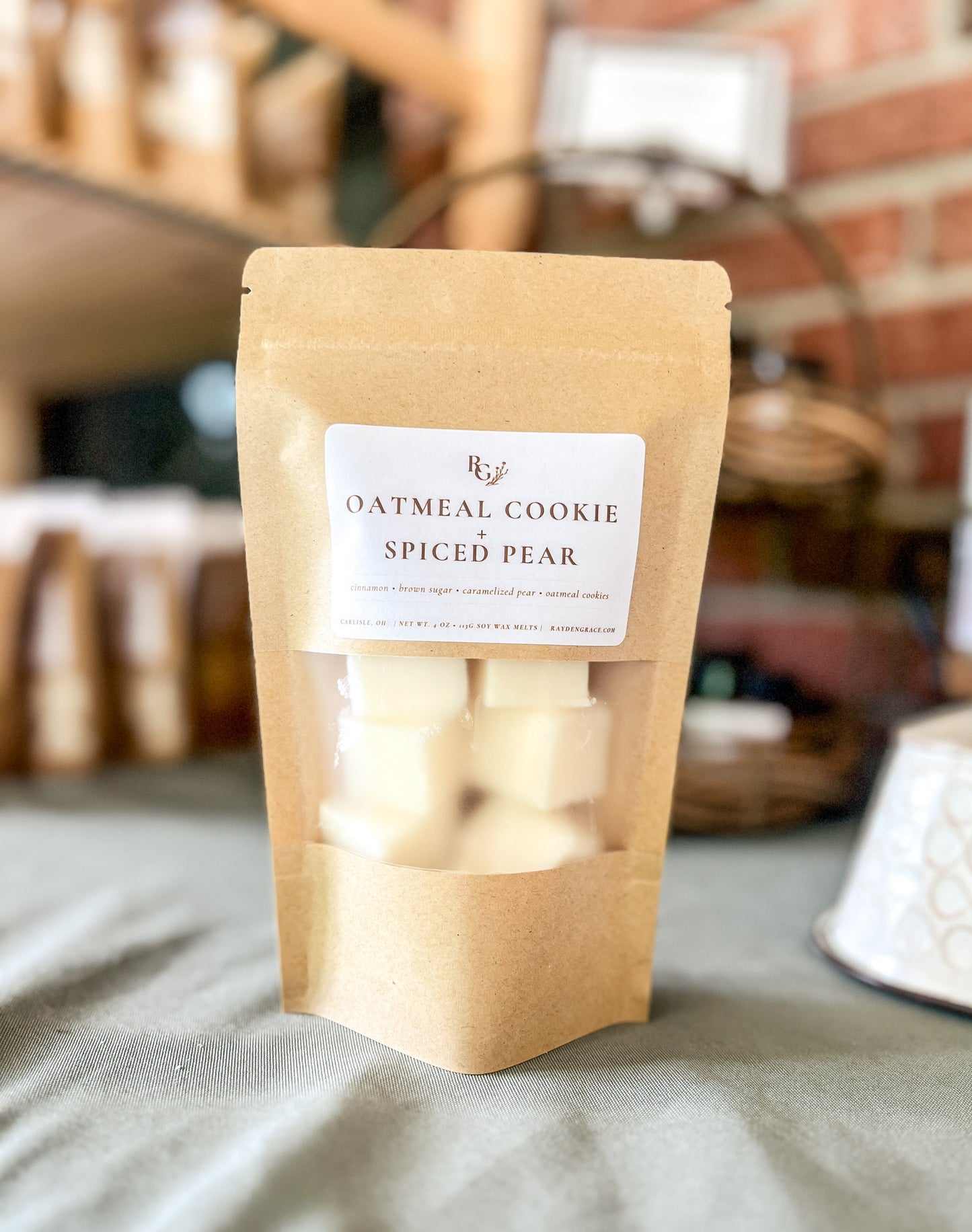 Oatmeal Cookie + Spiced Pear Wax Melt Bag