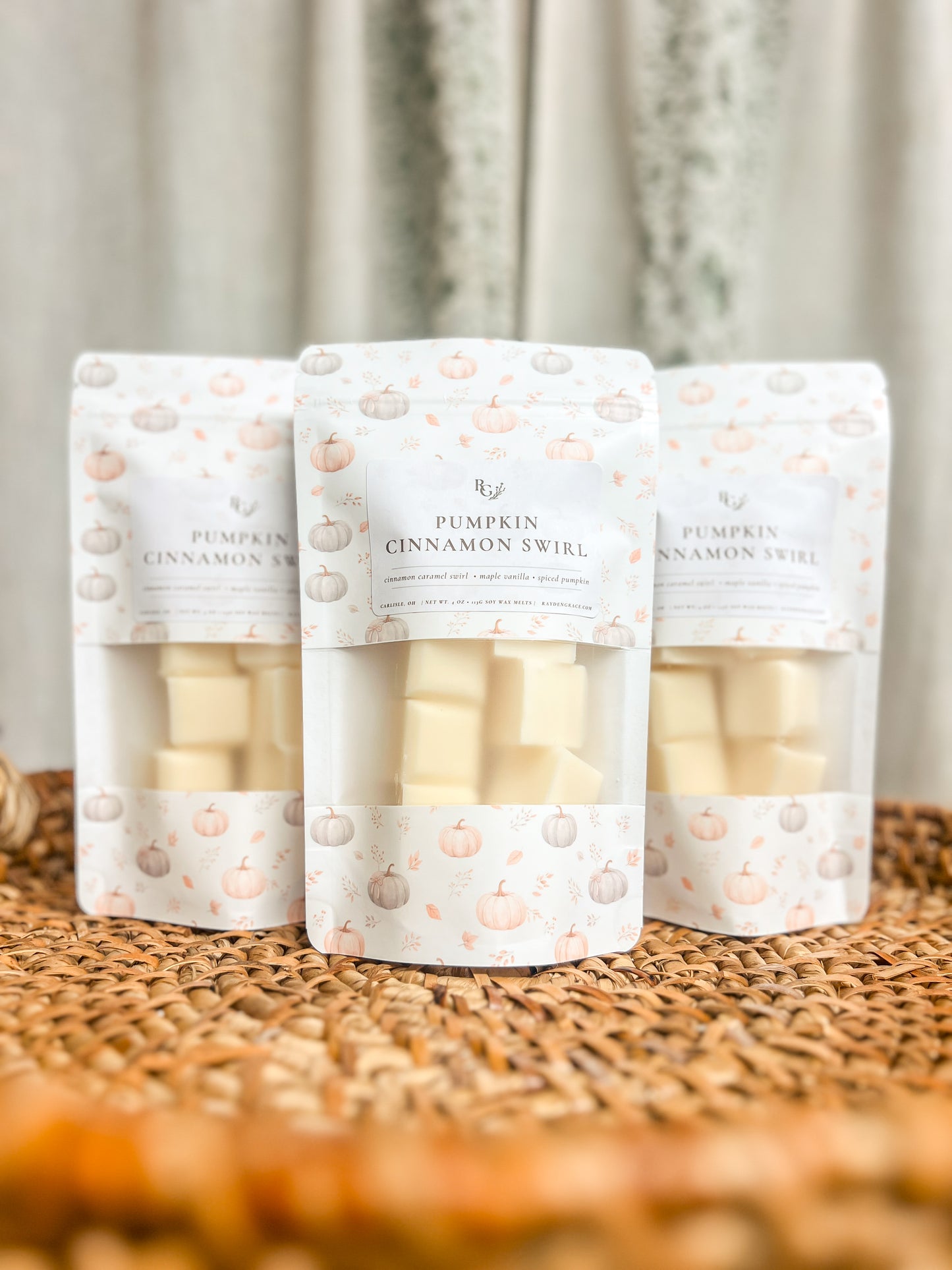 Pumpkin Cinnamon Swirl Wax Melt Bag