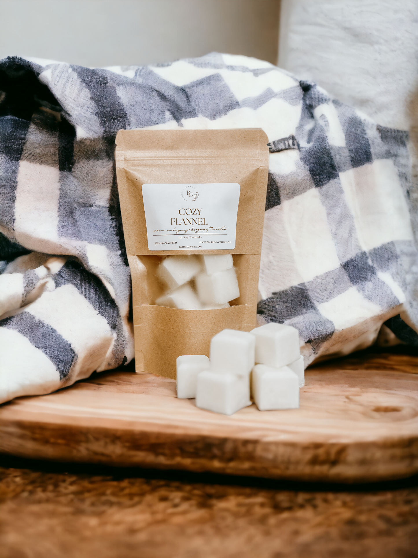 Cozy Flannel Wax Melt Bag