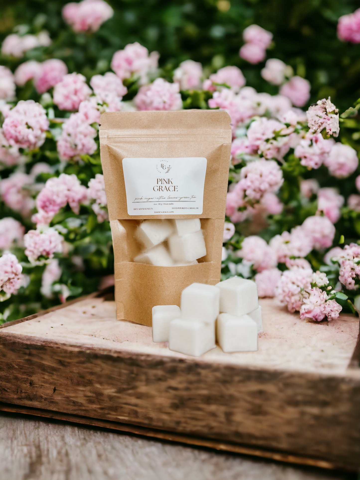 Pink Grace Wax Melt Bag