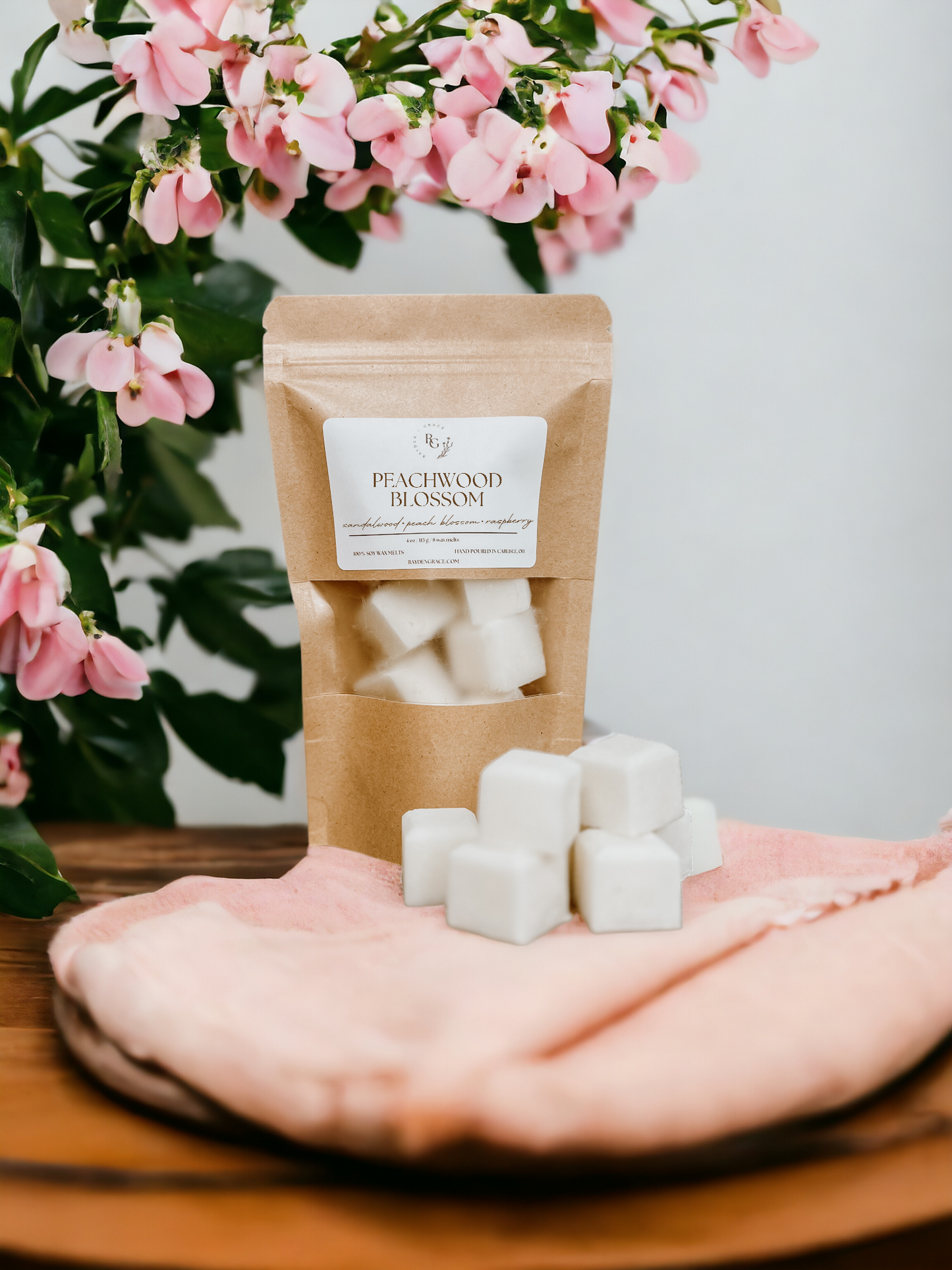 Peachwood Blossom Wax Melt Bag