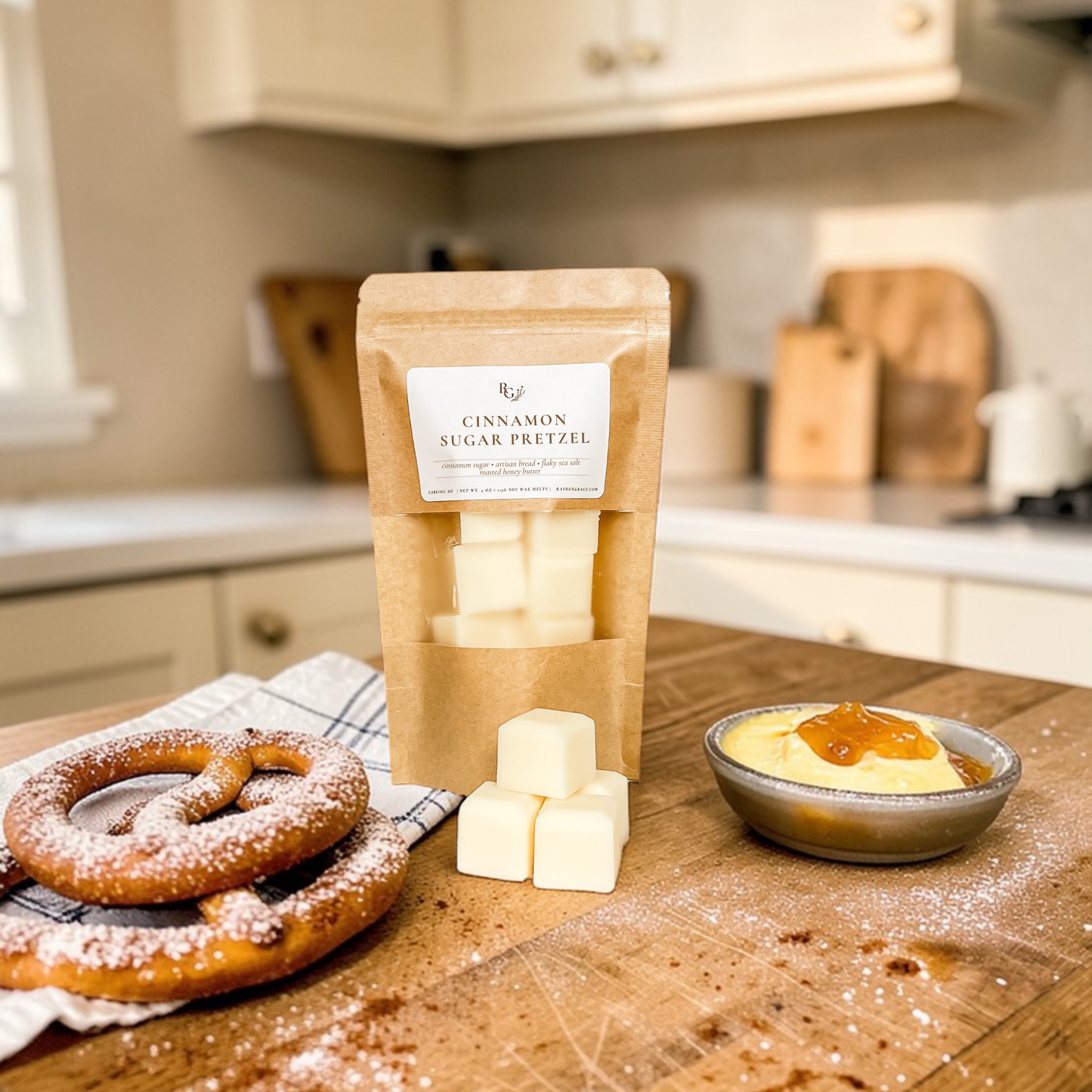 Cinnamon Sugar Pretzel Wax Melt Bag