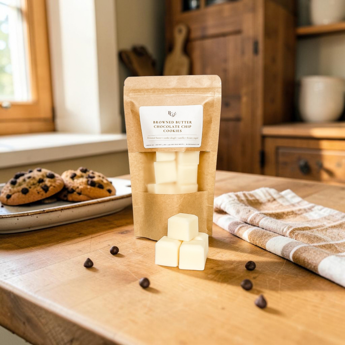 Browned Butter Chocolate Chip Cookies Wax Melt Bag