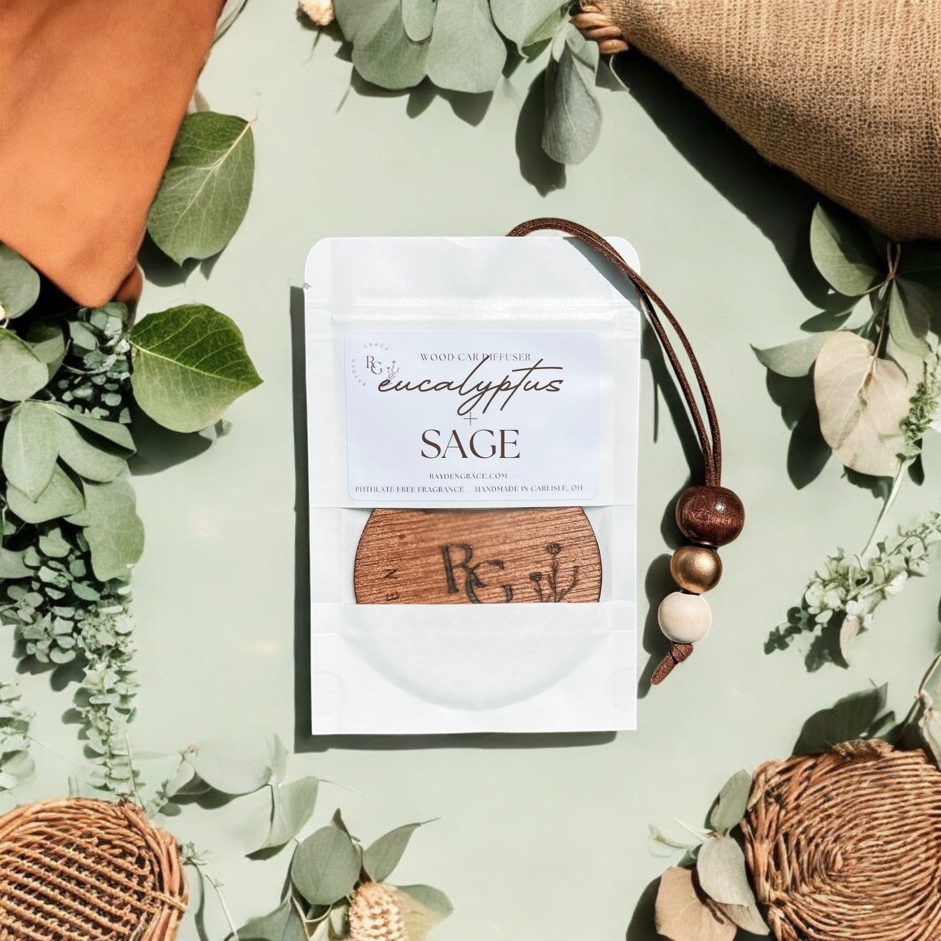 Eucalyptus + Sage Car Diffuser