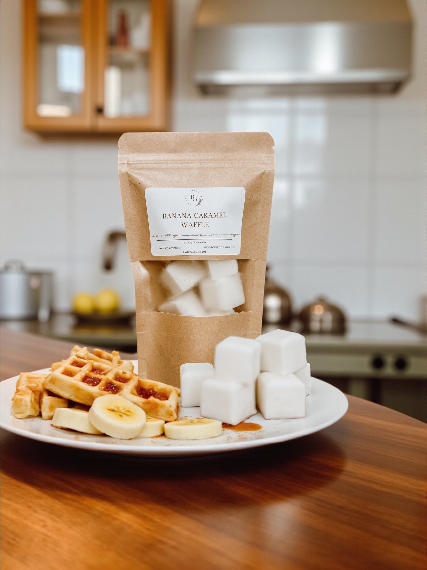 Banana Caramel Waffle Wax Melt Bag