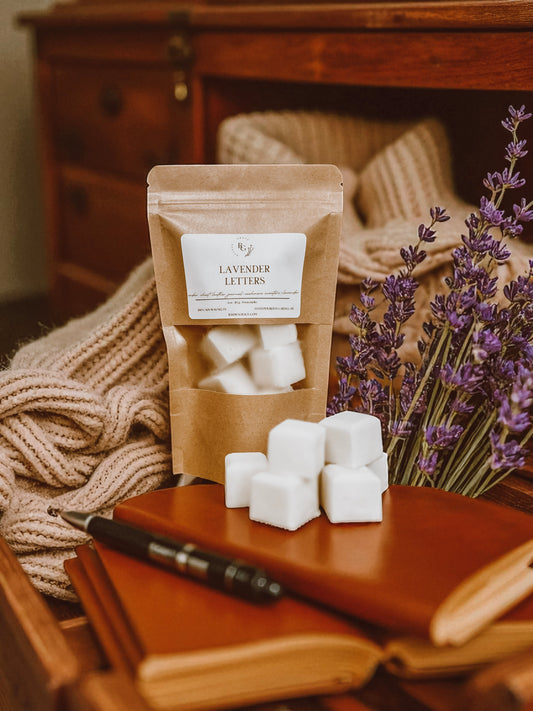 Lavender Letters Wax Melt Bag