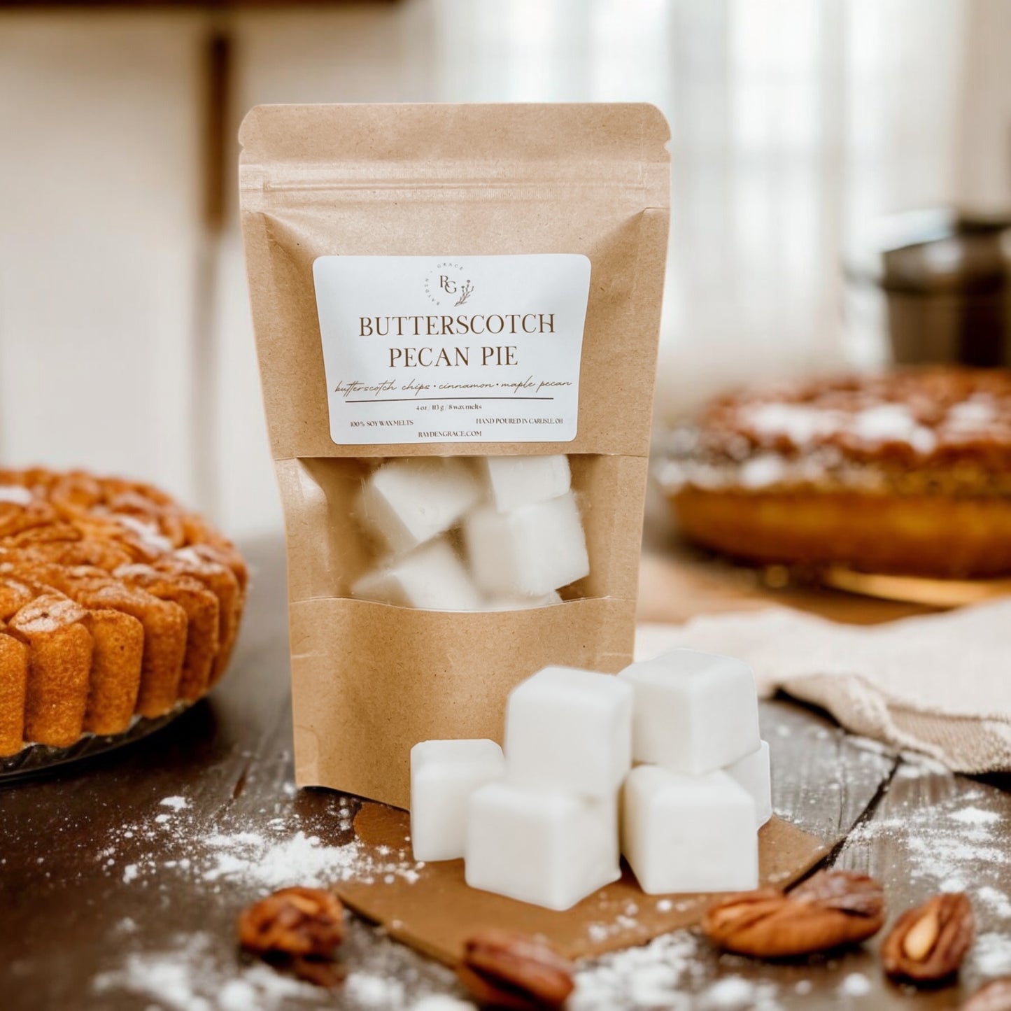 Butterscotch Pecan Pie Wax Melt Bag