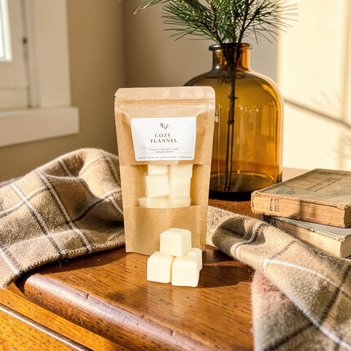 Cozy Flannel Wax Melt Bag