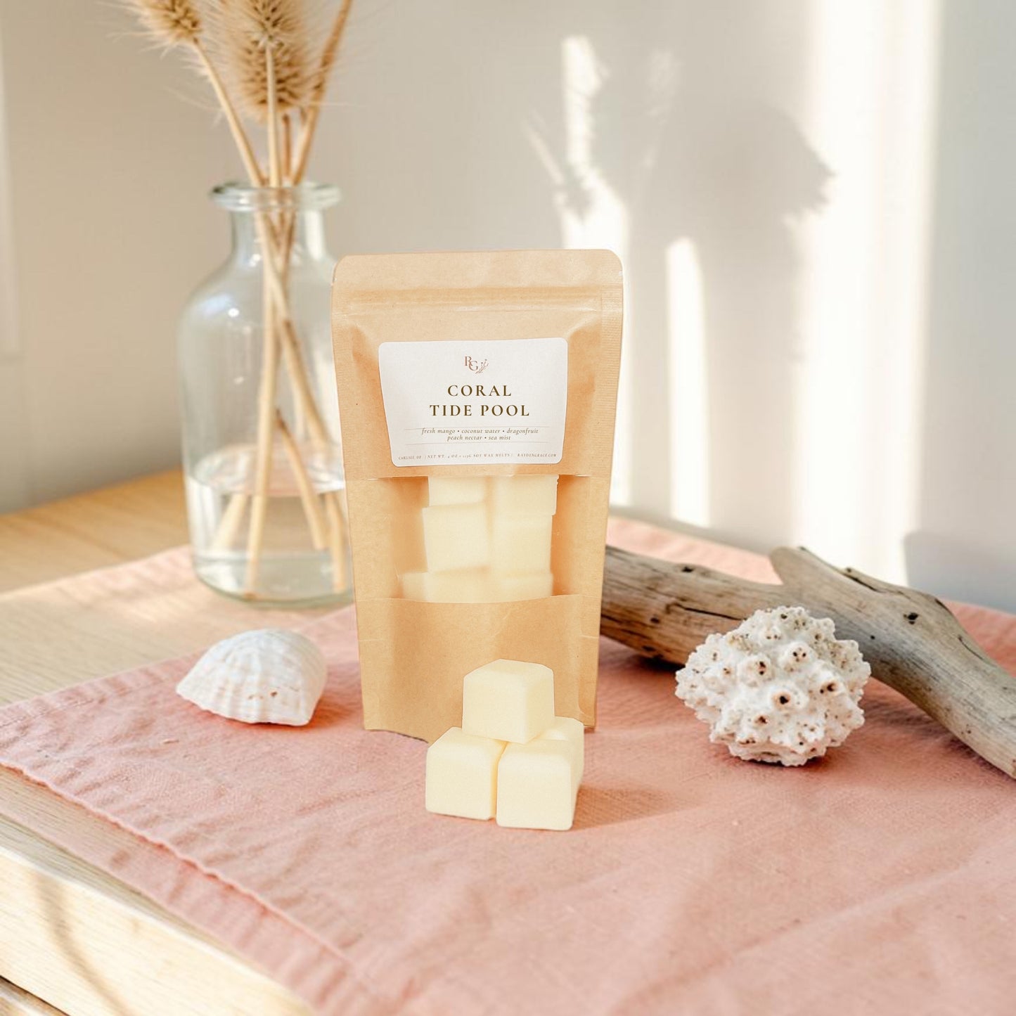 Coral Tide Pool Wax Melt Bag