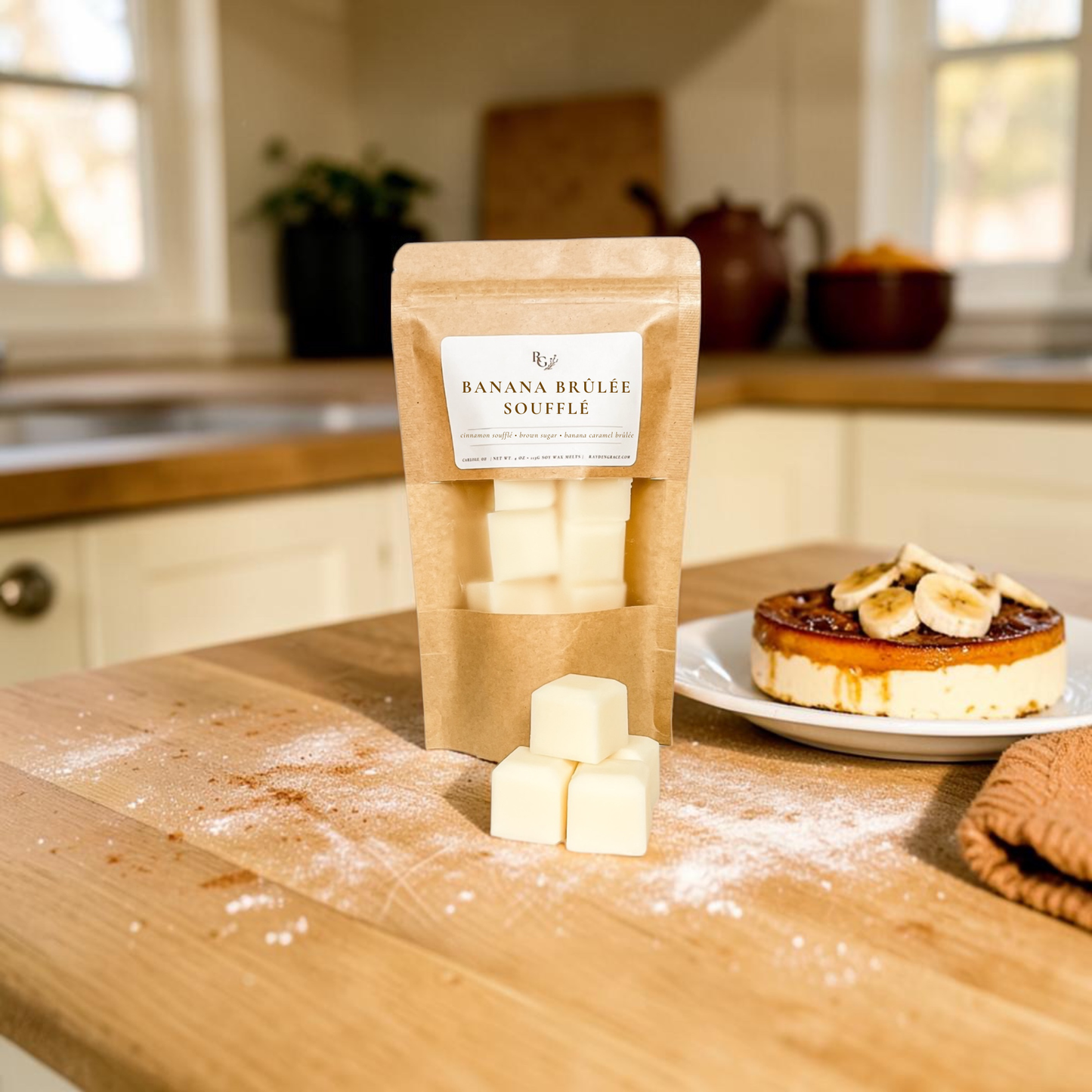 Banana Brûlée Soufflé Wax Melt Bag