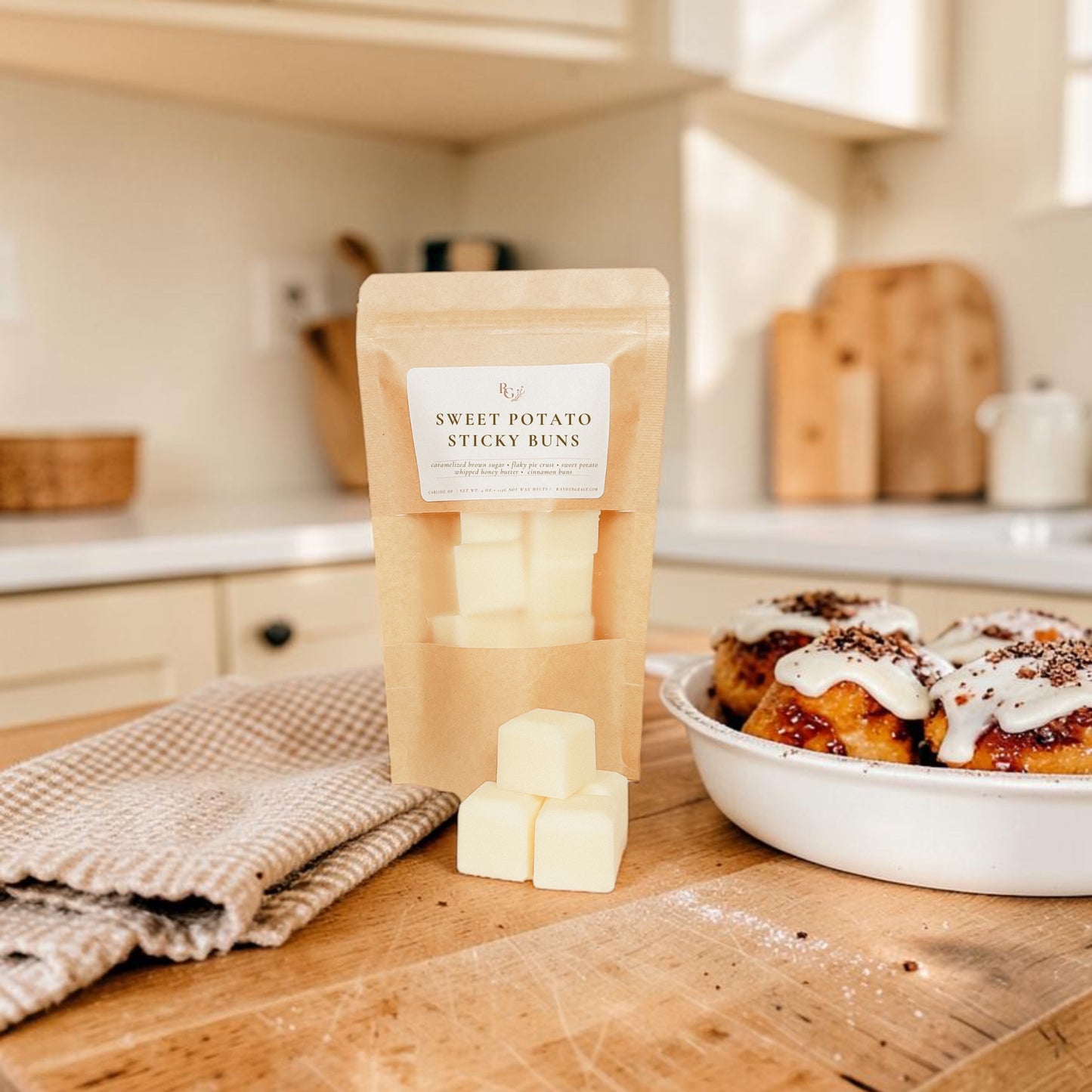 Sweet Potato Sticky Buns Wax Melt Bag
