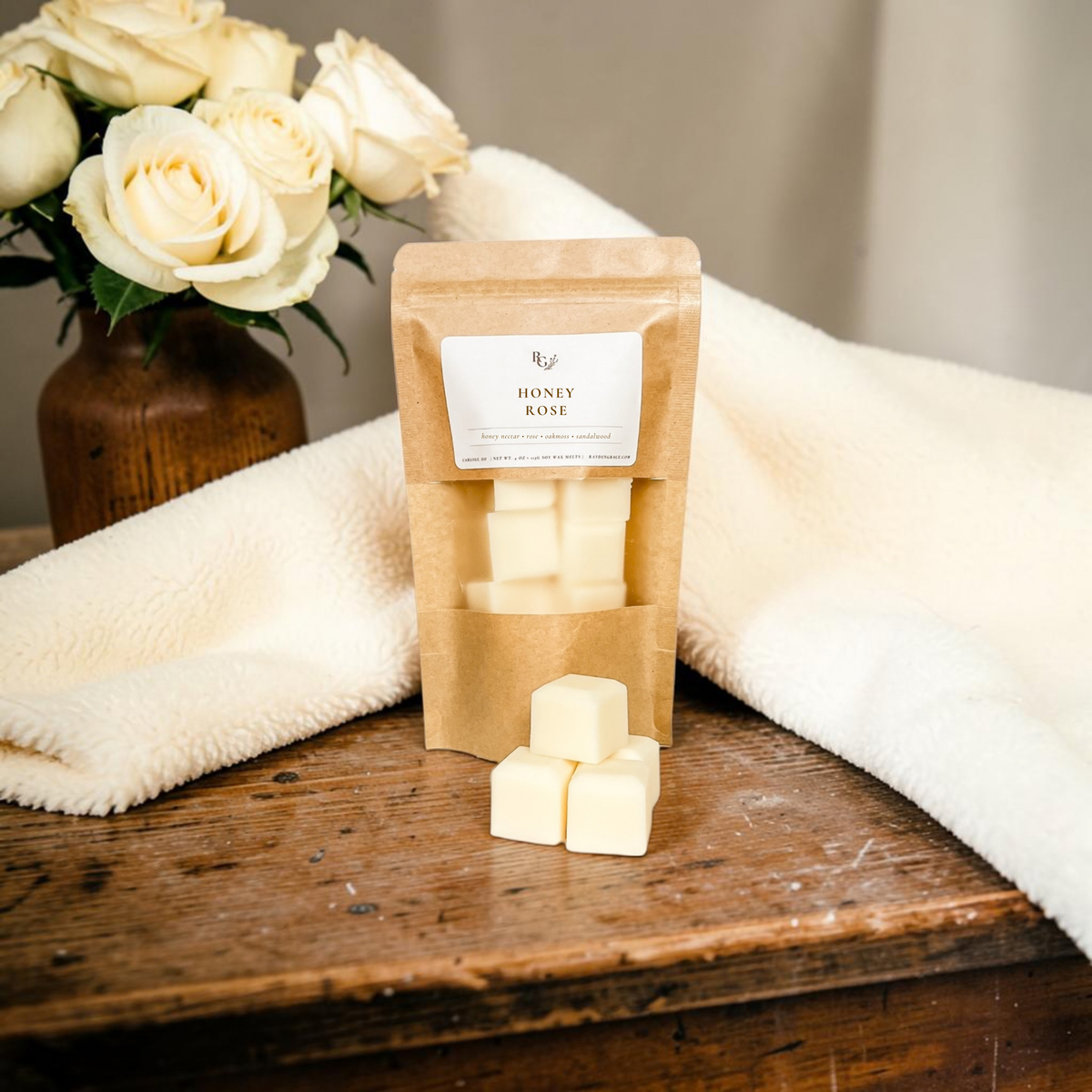 Honey Rose Wax Melt Bag