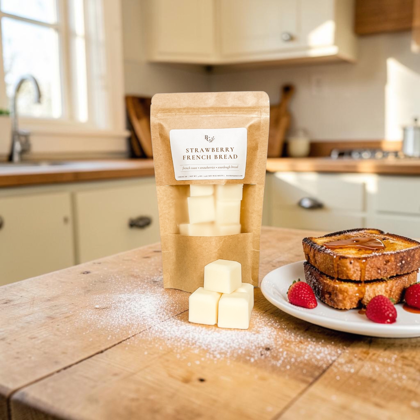 Strawberry French Bread Wax Melt Bag