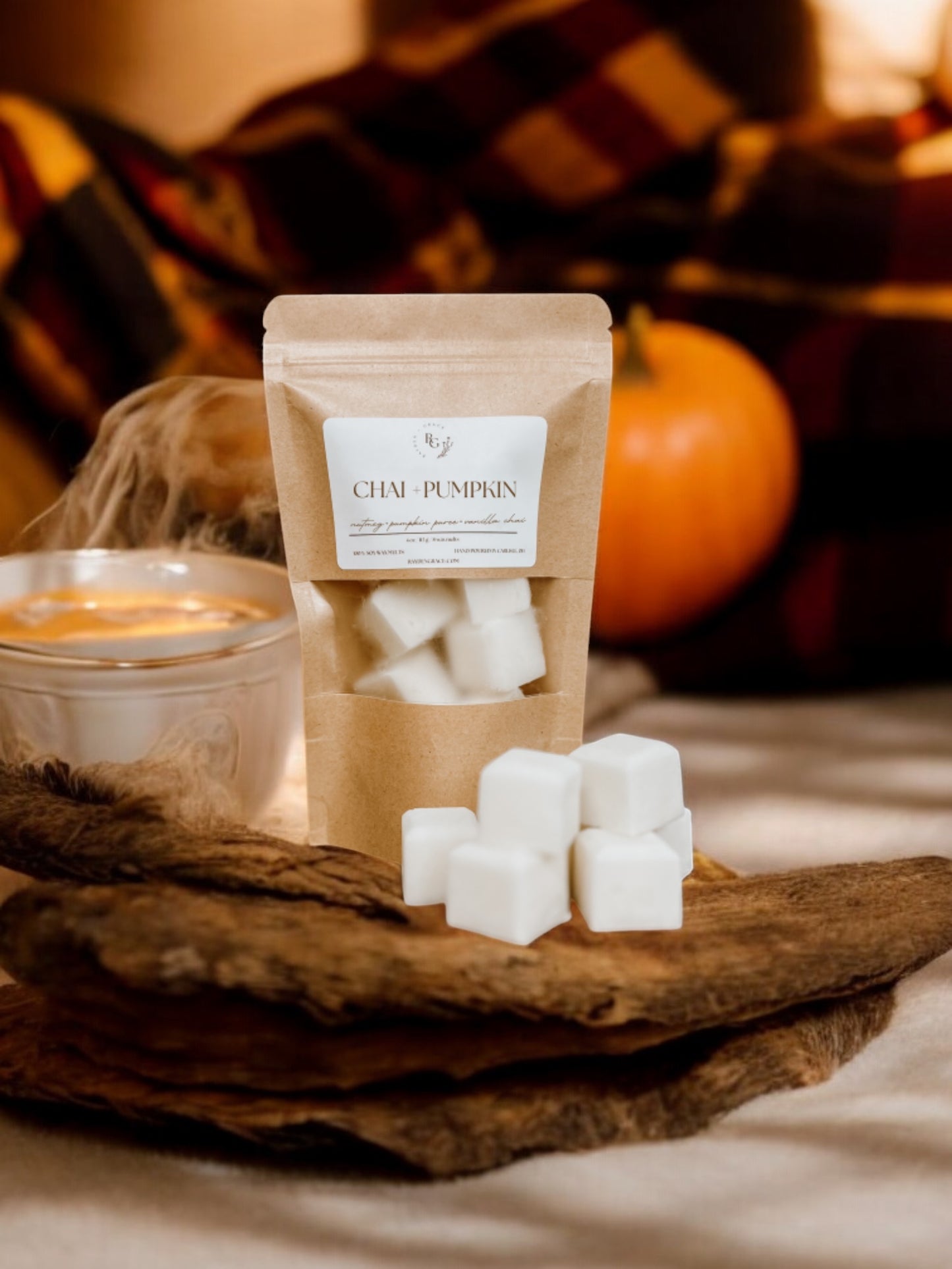 Chai + Pumpkin Wax Melt Bag