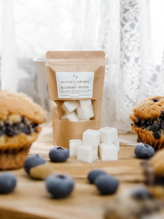 Sea Salt Caramel + Blueberry Muffin