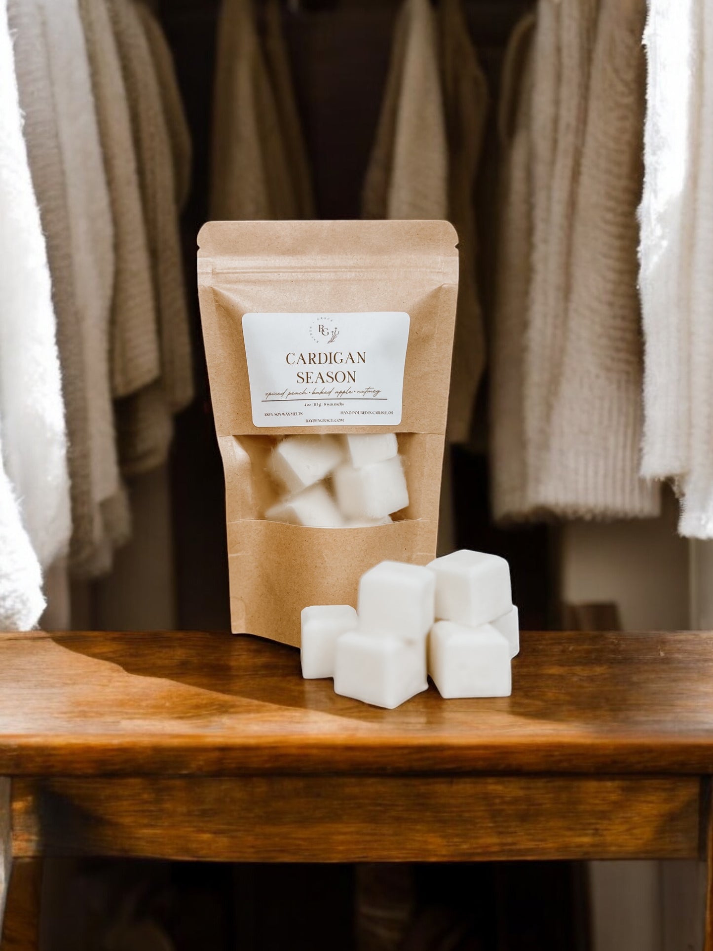 Cardigan Season Wax Melt Bag