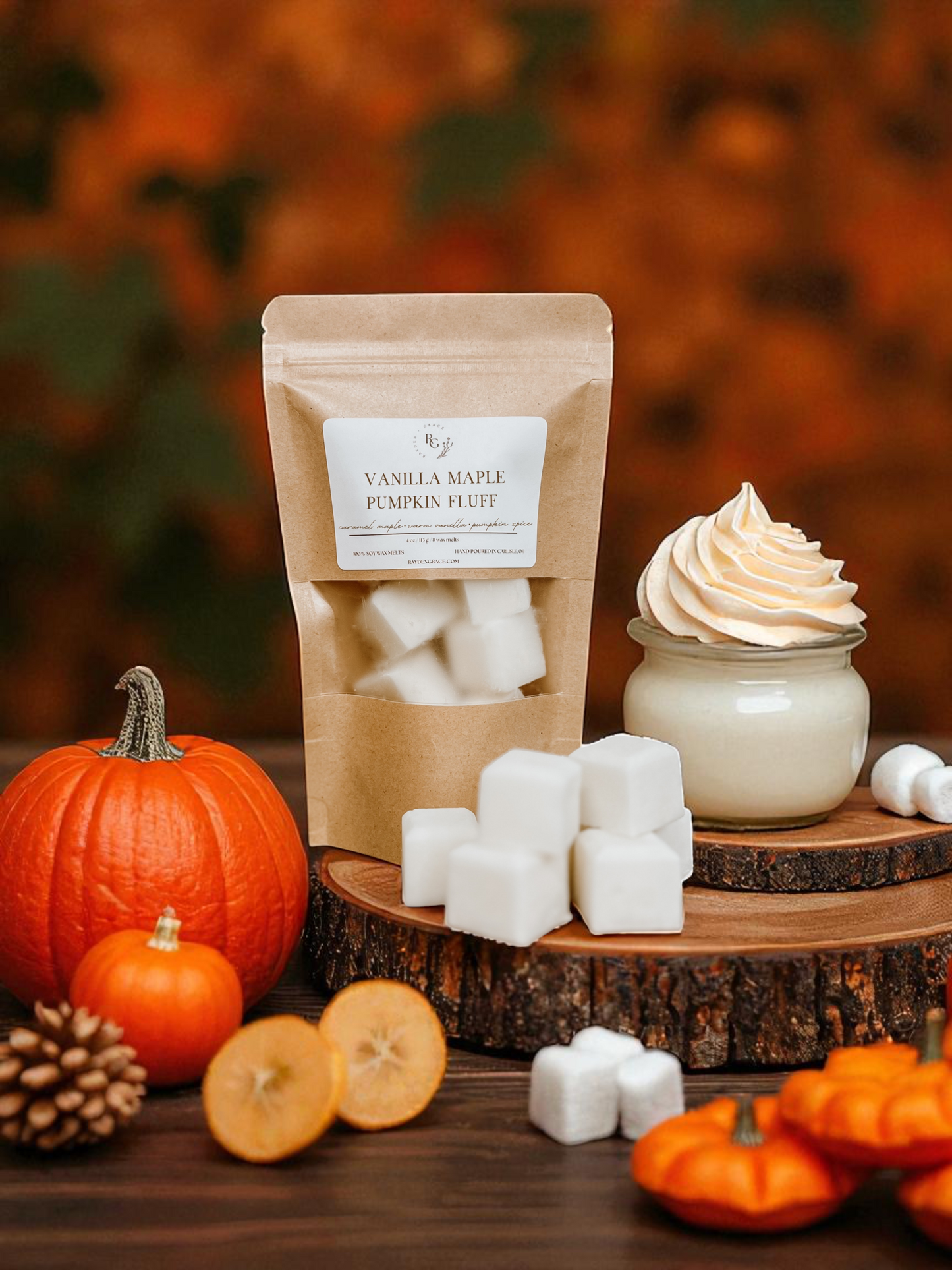 Vanilla Maple Pumpkin Fluff Wax Melt Bag