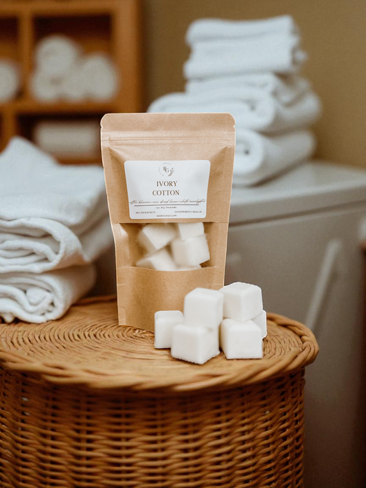 Ivory Cotton Wax Melt Bag