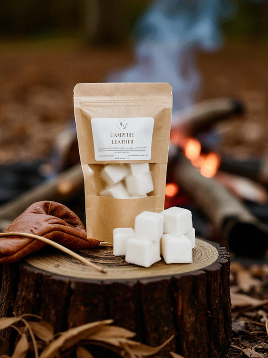 Campfire Leather Wax Melt Bag